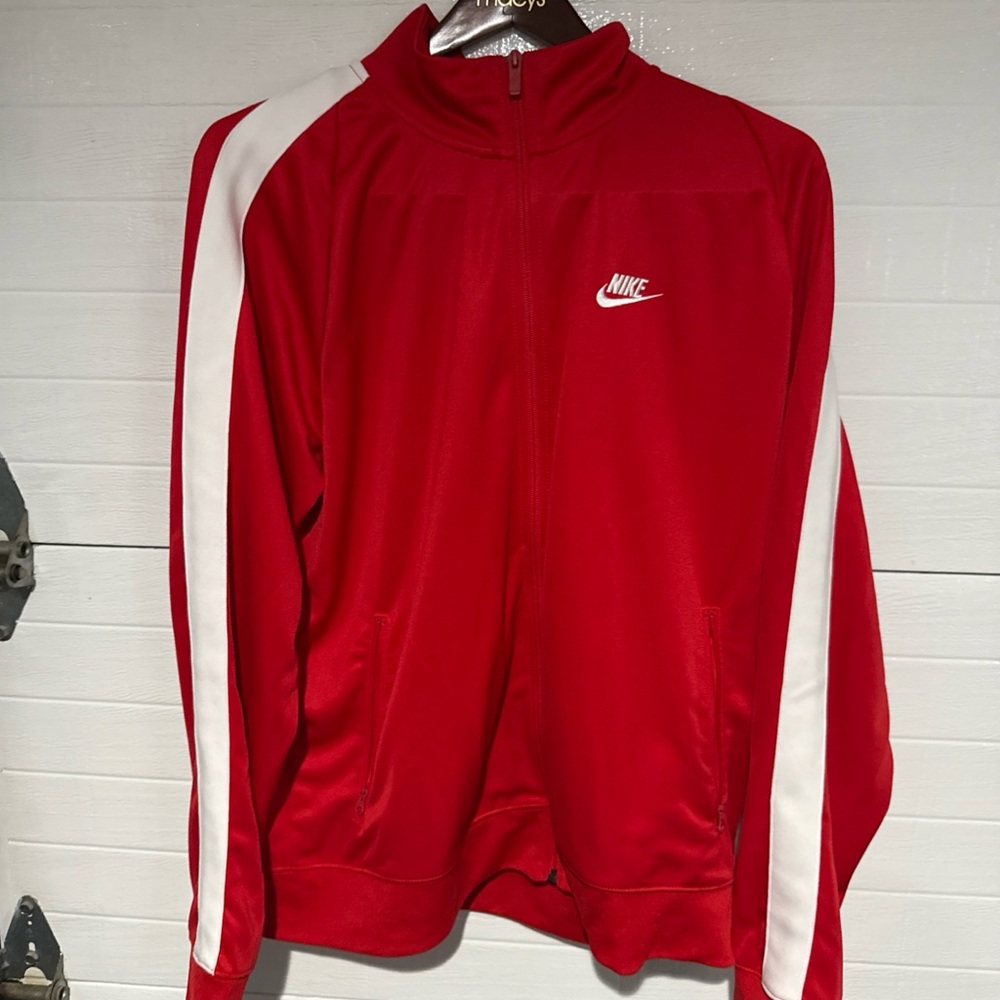 Men’s XL Nike Vibrant Red Full-Zip Track Jacket Vintage